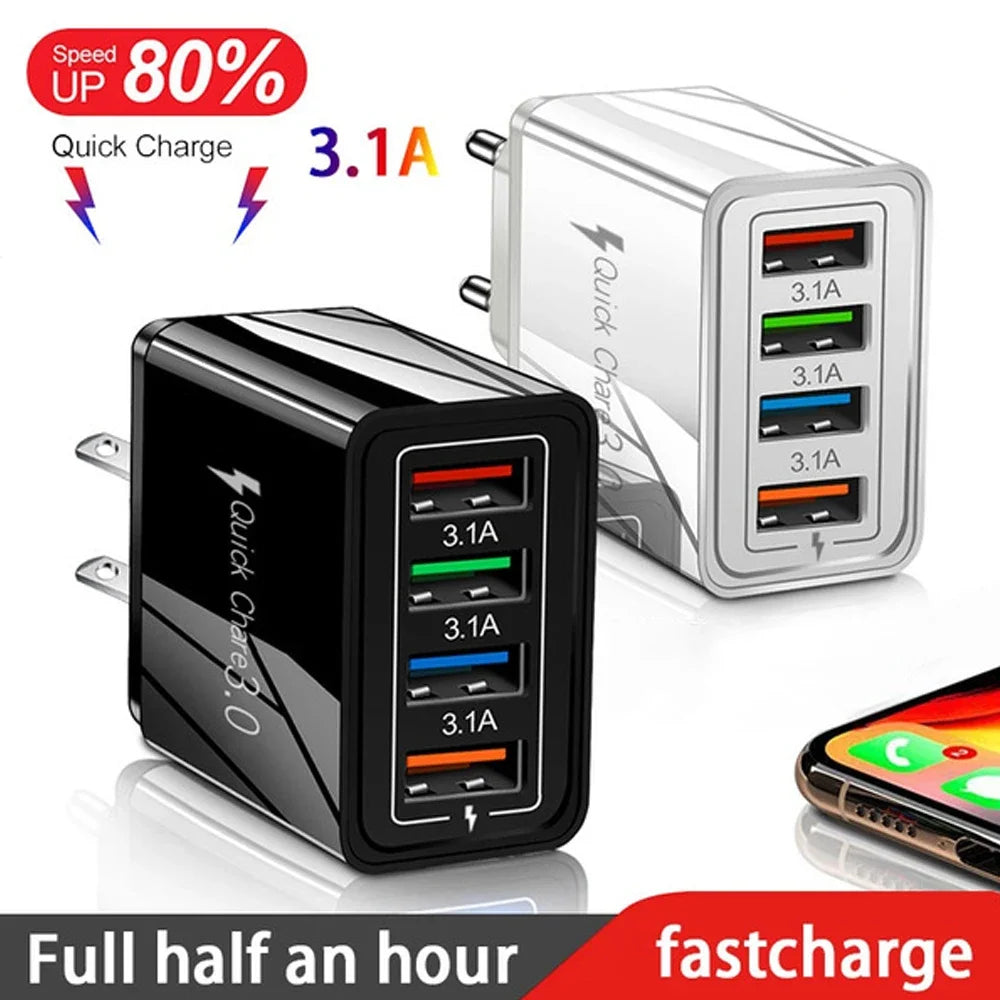 Chargeur USB 4ports 3A